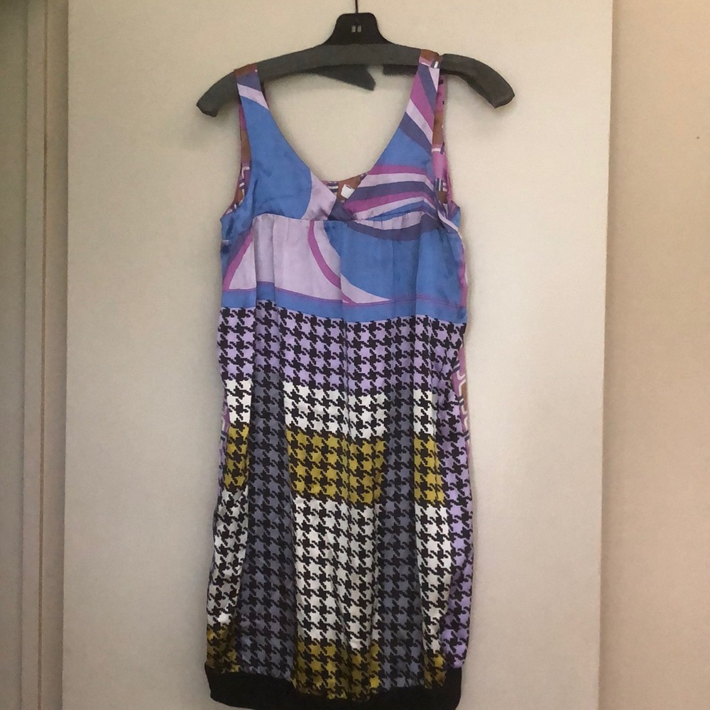 Alice & Trixie Silk Dual Print Sleeveless Dress